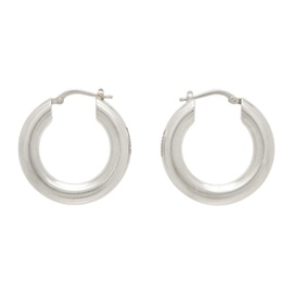 질샌더 Jil Sander Silver Hoop Earrings 232249F022000