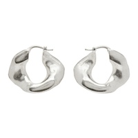 질샌더 Jil Sander Silver Hoop Earrings 232249F022012