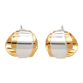 질샌더 Jil Sander Silver & Gold AW3 Earrings 232249F022014