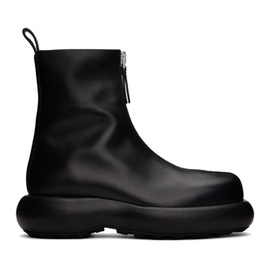 질샌더 Jil Sander Black Zip Boots 232249F113001
