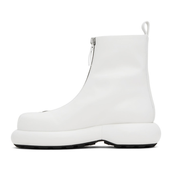 질샌더 질샌더 Jil Sander White Zip Boots 232249F113002