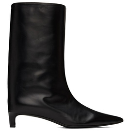 질샌더 Jil Sander Black Pointed Toe Boots 232249F114000