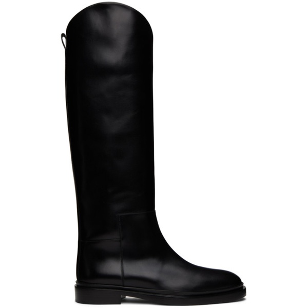 질샌더 질샌더 Jil Sander Black Asymmetric Boots 232249F115000
