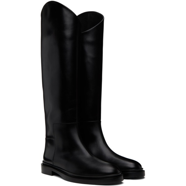 질샌더 질샌더 Jil Sander Black Asymmetric Boots 232249F115000