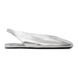 질샌더 Jil Sander Silver Slingback Slippers 232249F121007