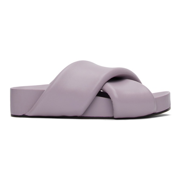 질샌더 질샌더 Jil Sander Purple Padded Slides 232249F124004