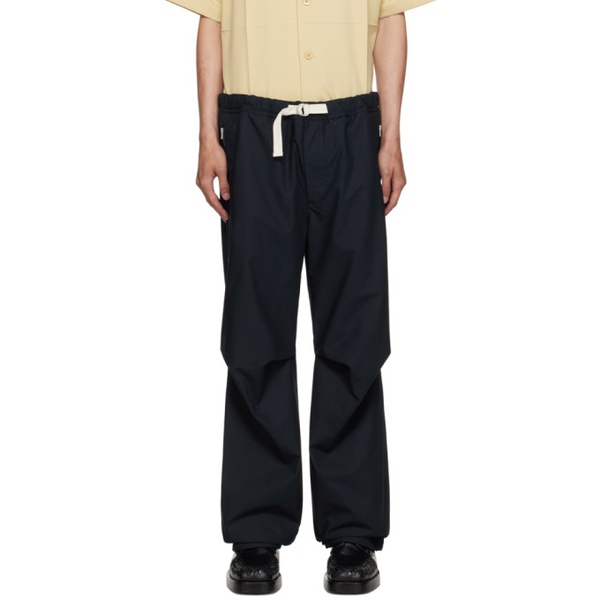 질샌더 질샌더 Jil Sander Navy Pleated Trousers 232249M188000