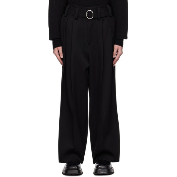 질샌더 질샌더 Jil Sander Black Belted Trousers 232249M191001