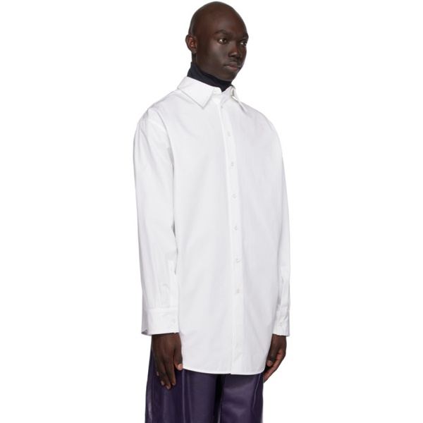 질샌더 질샌더 Jil Sander White Detachable Collar Shirt 232249M192008