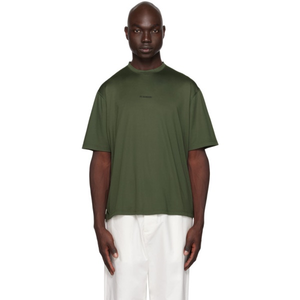 질샌더 질샌더 Jil Sander Green Rash Guard T-Shirt 232249M213011