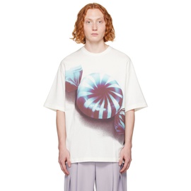 질샌더 Jil Sander White Printed T-Shirt 232249M213029
