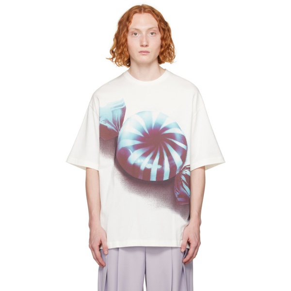 질샌더 질샌더 Jil Sander White Printed T-Shirt 232249M213029