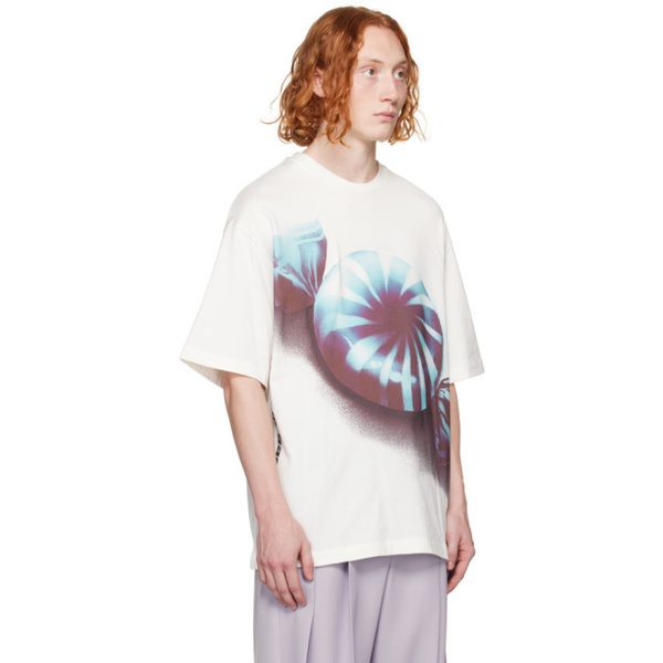 질샌더 질샌더 Jil Sander White Printed T-Shirt 232249M213029