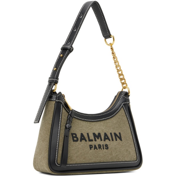 발망 발망 Balmain Black & Taupe B-Army Bag 232251F048040