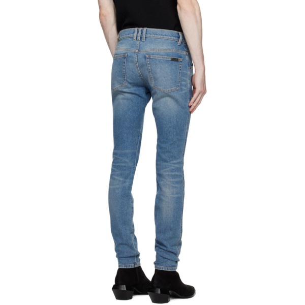 발망 발망 Balmain Blue Slim-Fit Jeans 232251M186003