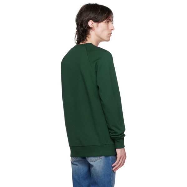 발망 발망 Balmain Green Flocked Sweatshirt 232251M204010