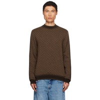발망 Balmain Brown Mini Monogram Sweater 232251M204011