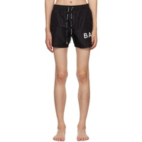 발망 Balmain Black Printed Swim Shorts 232251M208004