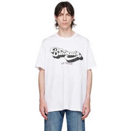 발망 Balmain White 70s T-Shirt 232251M213005
