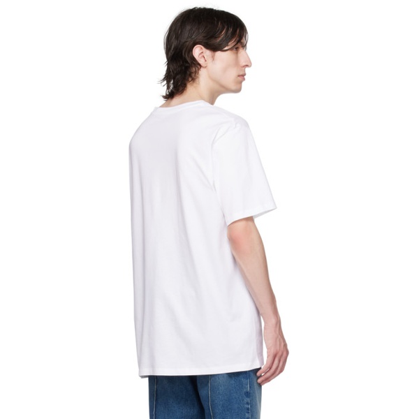 발망 발망 Balmain White 70s T-Shirt 232251M213005