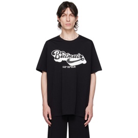 발망 Balmain Black 70s T-Shirt 232251M213006