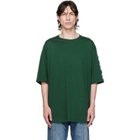 발망 Balmain Green Printed T-Shirt 232251M213012