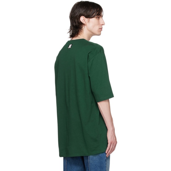 발망 발망 Balmain Green Printed T-Shirt 232251M213012