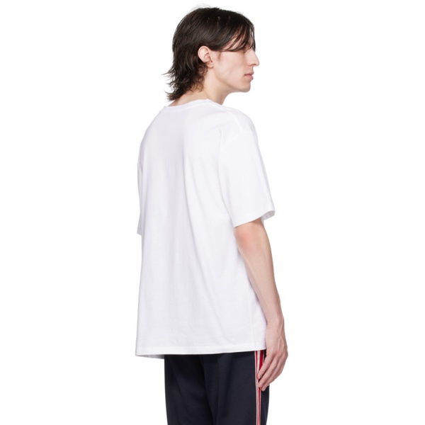 발망 발망 Balmain White Printed T-Shirt 232251M213017