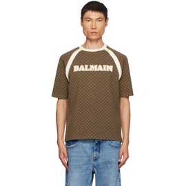 발망 Balmain Brown R에트로 ETRO Mini Monogram T-Shirt 232251M213033