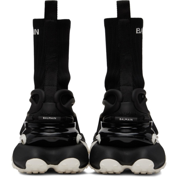 발망 발망 Balmain Black & White Unicorn Sneakers 232251M236004