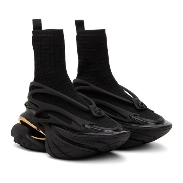발망 발망 Balmain Black Unicorn Sneakers 232251M236005