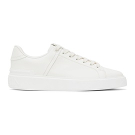 발망 Balmain White B-Court Sneakers 232251M237005