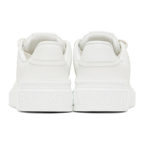 발망 발망 Balmain White B-Court Sneakers 232251M237005