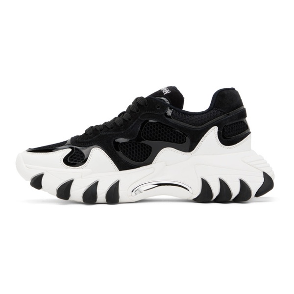 발망 발망 Balmain Black & White B-East Sneakers 232251M237024