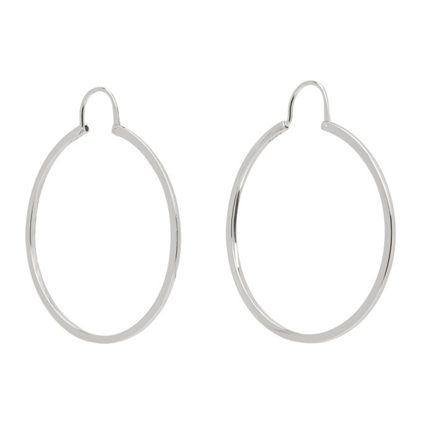  아페쎄 A.P.C. Silver Marilou Hoop Earrings 232252F022002
