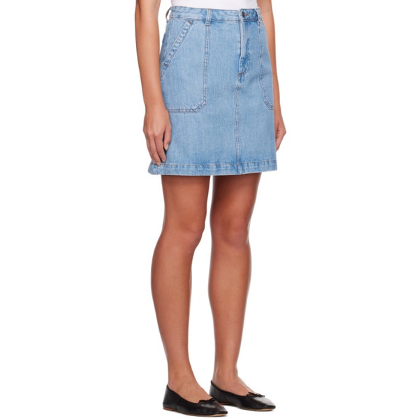  아페쎄 A.P.C. Blue Lea Denim Miniskirt 232252F090000