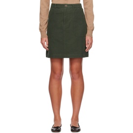 아페쎄 A.P.C. Khaki Lea Miniskirt 232252F090002