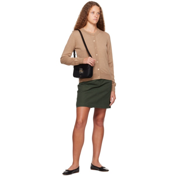  아페쎄 A.P.C. Khaki Lea Miniskirt 232252F090002