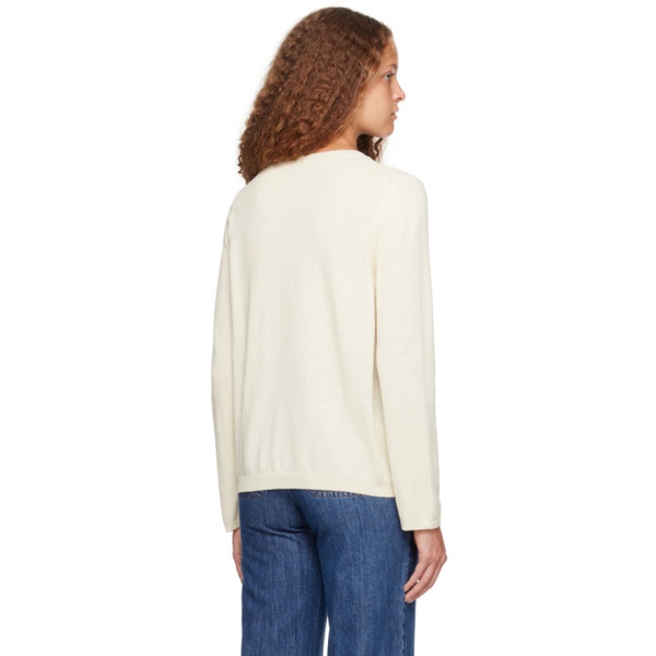  아페쎄 A.P.C. 오프화이트 Off-White Embroidered Sweater 232252F096001