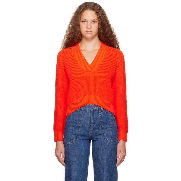  아페쎄 A.P.C. Orange Harmony Sweater 232252F100002