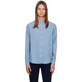 아페쎄 A.P.C. Blue Edouard Shirt 232252M192001