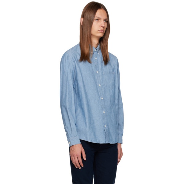  아페쎄 A.P.C. Blue Edouard Shirt 232252M192001