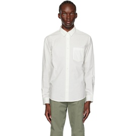 아페쎄 A.P.C. White Spread Collar Shirt 232252M192018