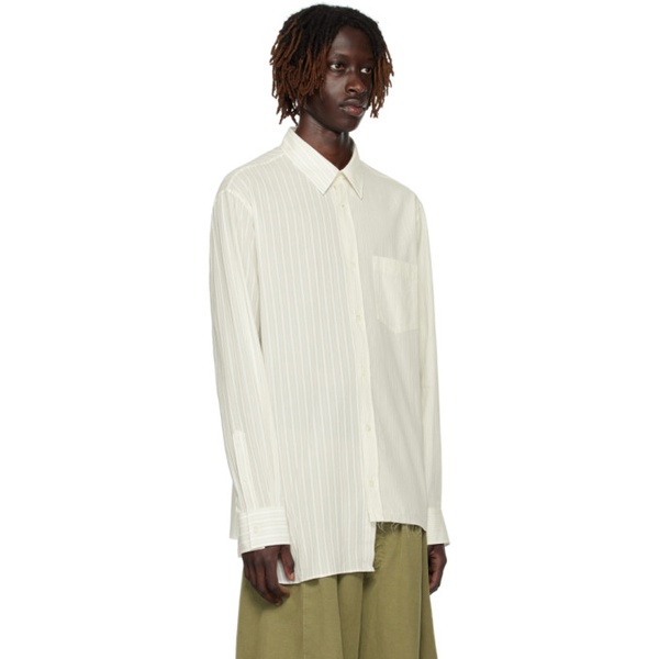  랑방 Lanvin White Asymmetric Shirt 232254M192006