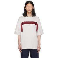 랑방 Lanvin 오프화이트 Off-White Curb Lace T-Shirt 232254M213006