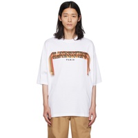 랑방 Lanvin White Curb Lace T-Shirt 232254M213007