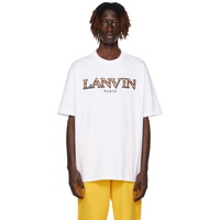 랑방 Lanvin White Classic Curb T-Shirt 232254M213011