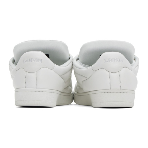  랑방 Lanvin White Curb XL Sneakers 232254M237030