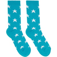 ERL Blue Terry Stars Socks 232260F076000