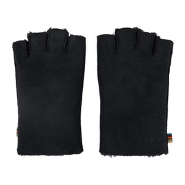 폴스미스 Paul Smith Navy Fingerless Gloves 232260M135004